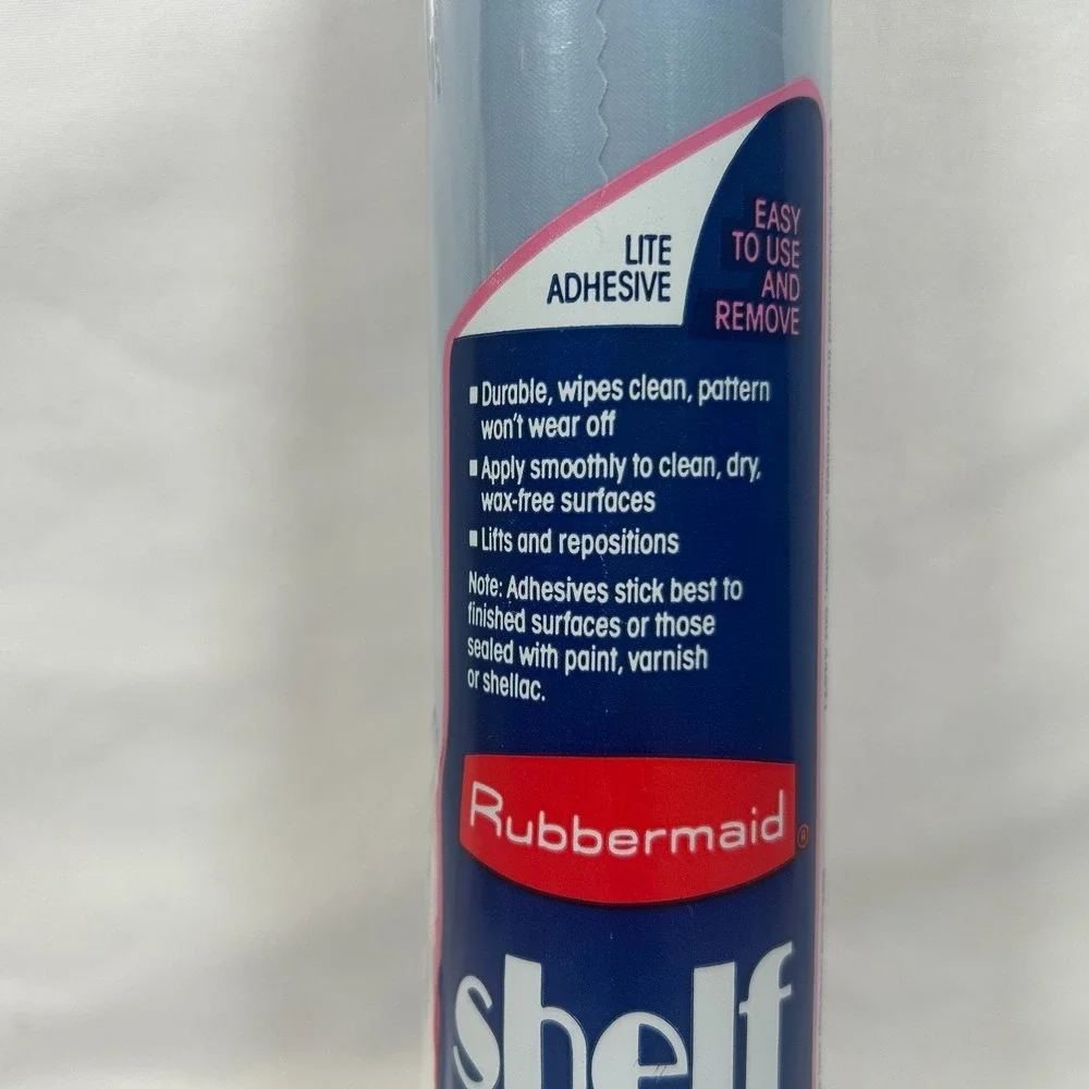 Vintage Rubbermaid Shelf Liner 1990 w/Back‎ Adhesive 10ft x 12